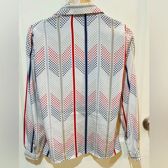 Vintage | Adelaar Polka Dot Striped Shirt - Picture 6 of 6